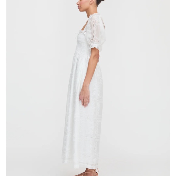 Hill house home Scarlett nap dress in white patchwork organza! NWOT - Picture 5 of 5